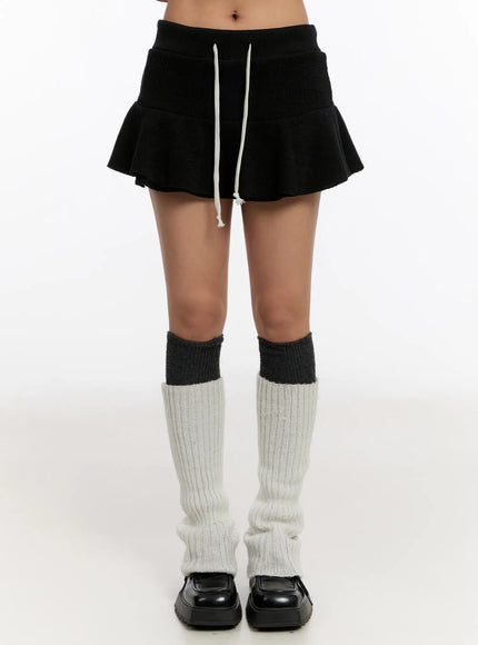 Ruffle Flare Mini Skirt CN527