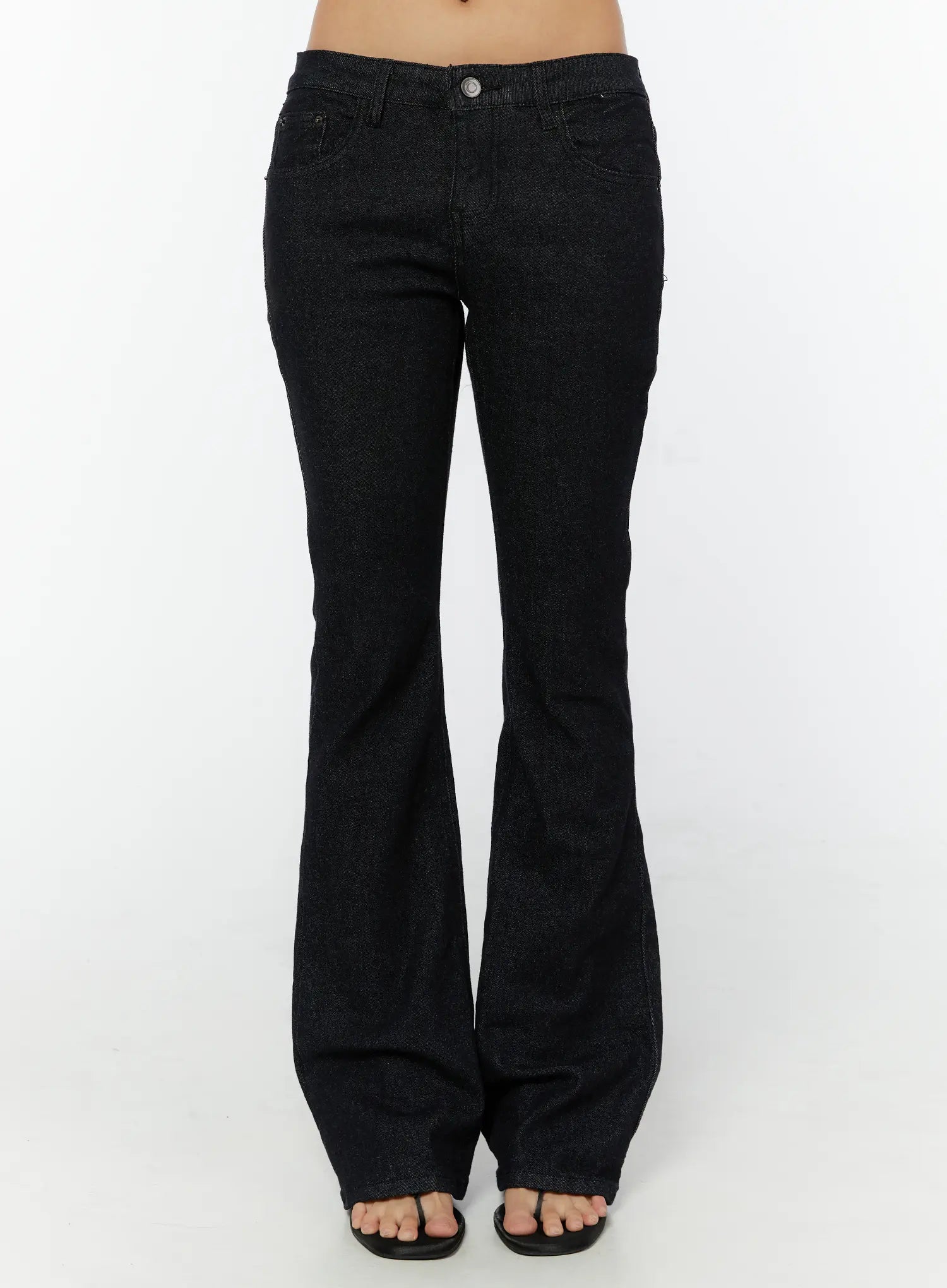 jody-no-fade-hip-pad-bootcut-jeans-cy520 / Black