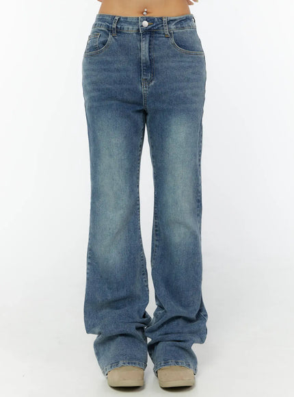hollis-low-rise-hip-pad-bootcut-jeans-cy520 / Blue