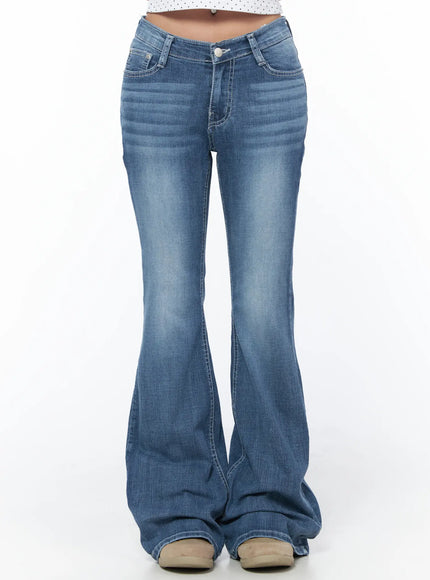 alva-low-rise-bootcut-jeans-cu501 / Blue