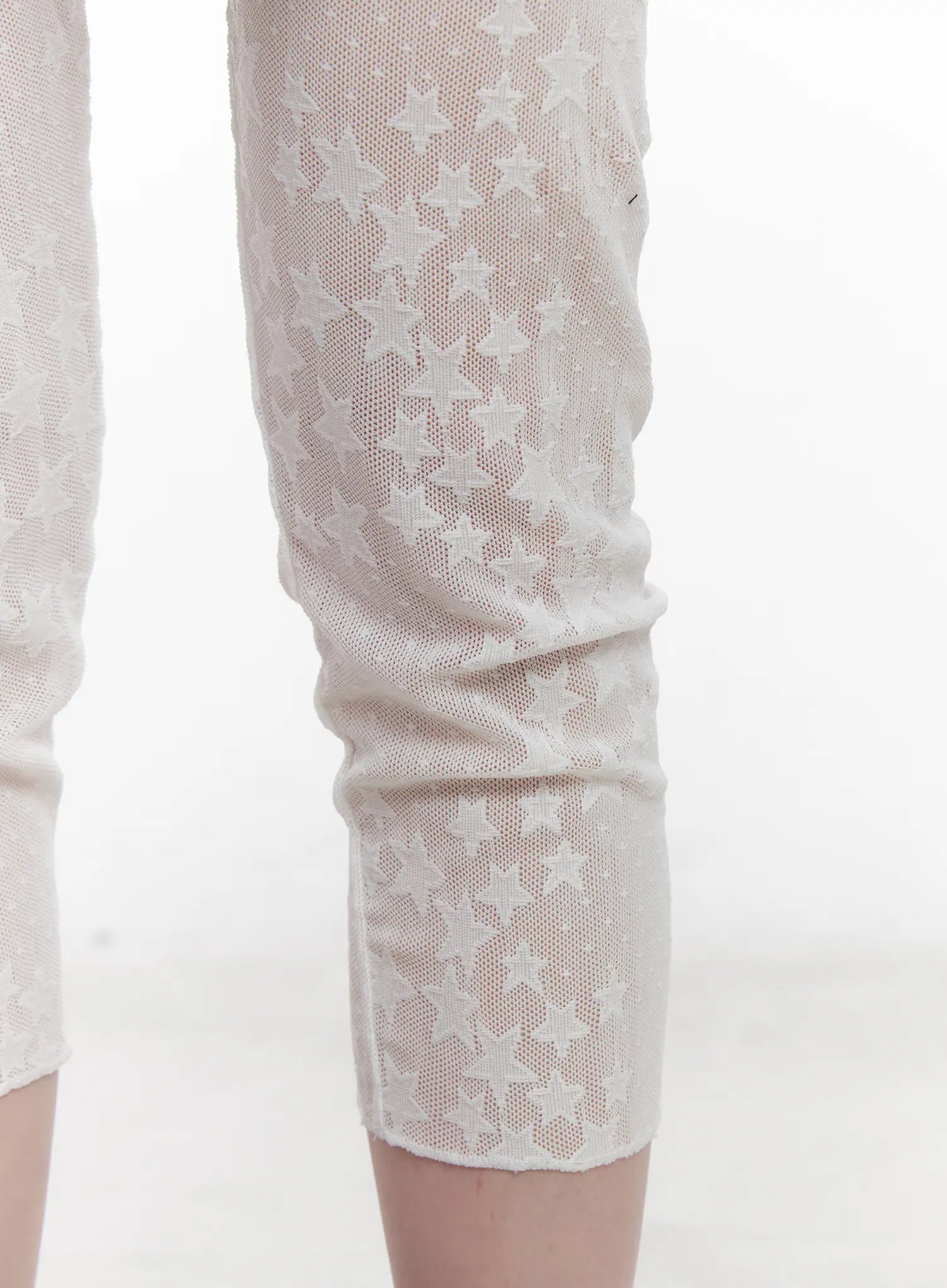 star-print-sheer-mid-length-leggings-cu519