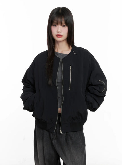 shirred-oversized-bomber-jacket-cg519