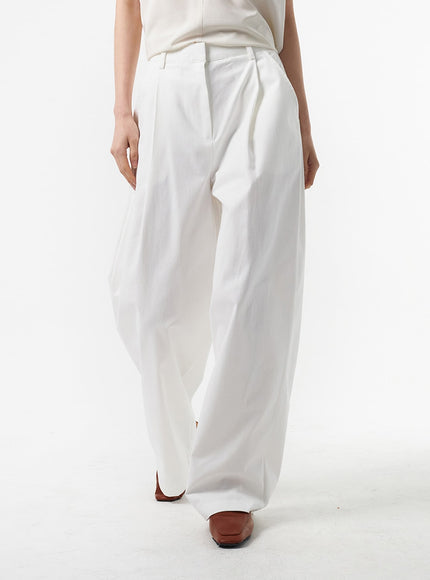 Baggy Cotton Tailored Pants IA325