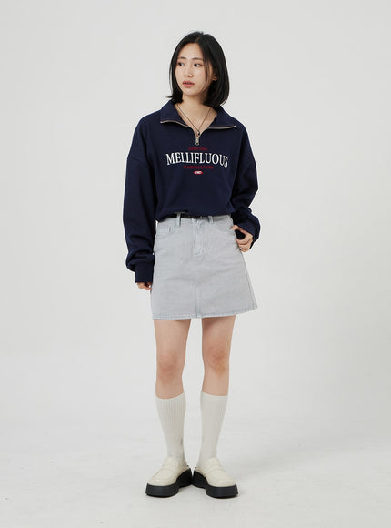 Oversized Half Zip-Up OF316