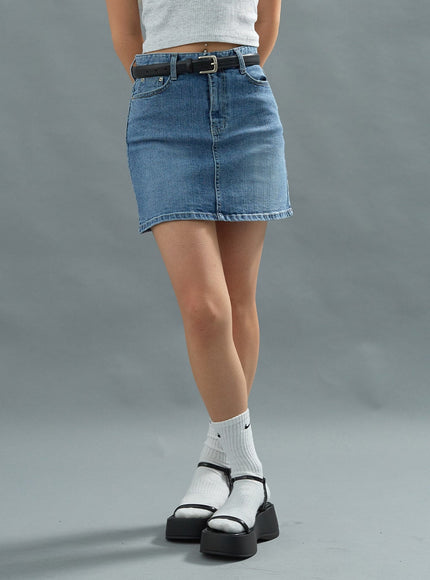 Basic Denim Miniskirt CU22