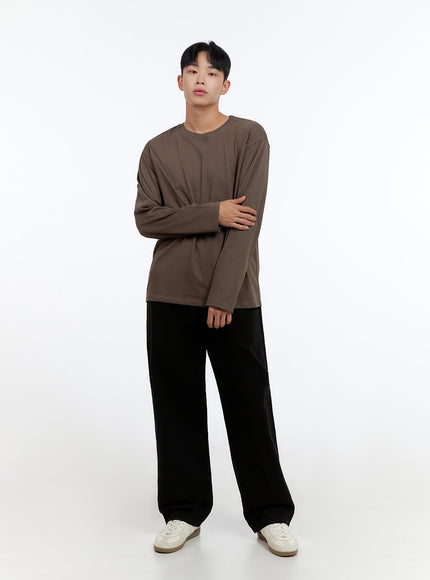 mens-basic-cotton-long-sleeve-t-shirt-brown-is412