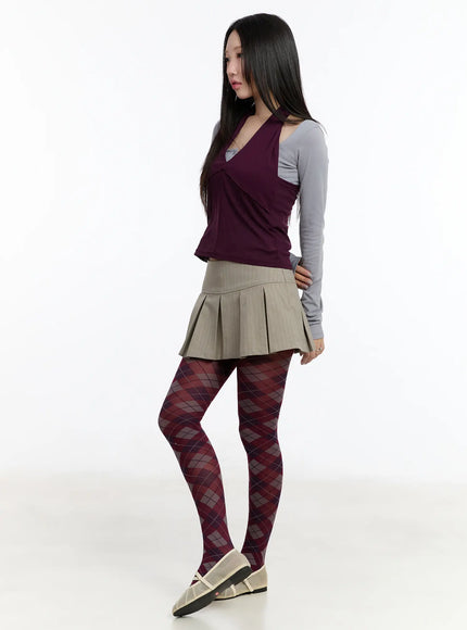 chic-striped-pleated-mini-skirt-cm511