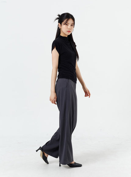 Wide Leg Tailored Pants OM320