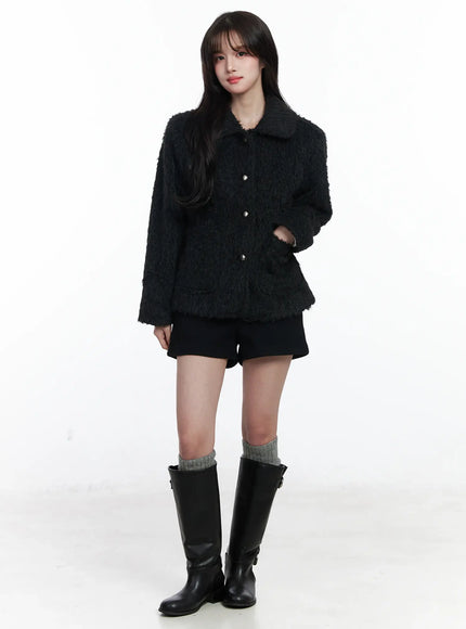 faux-fur-two-pocket-half-jacket-ij529