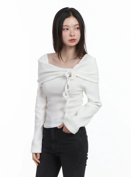 cozy-fleece-off-shoulder-shirred-top-cj506