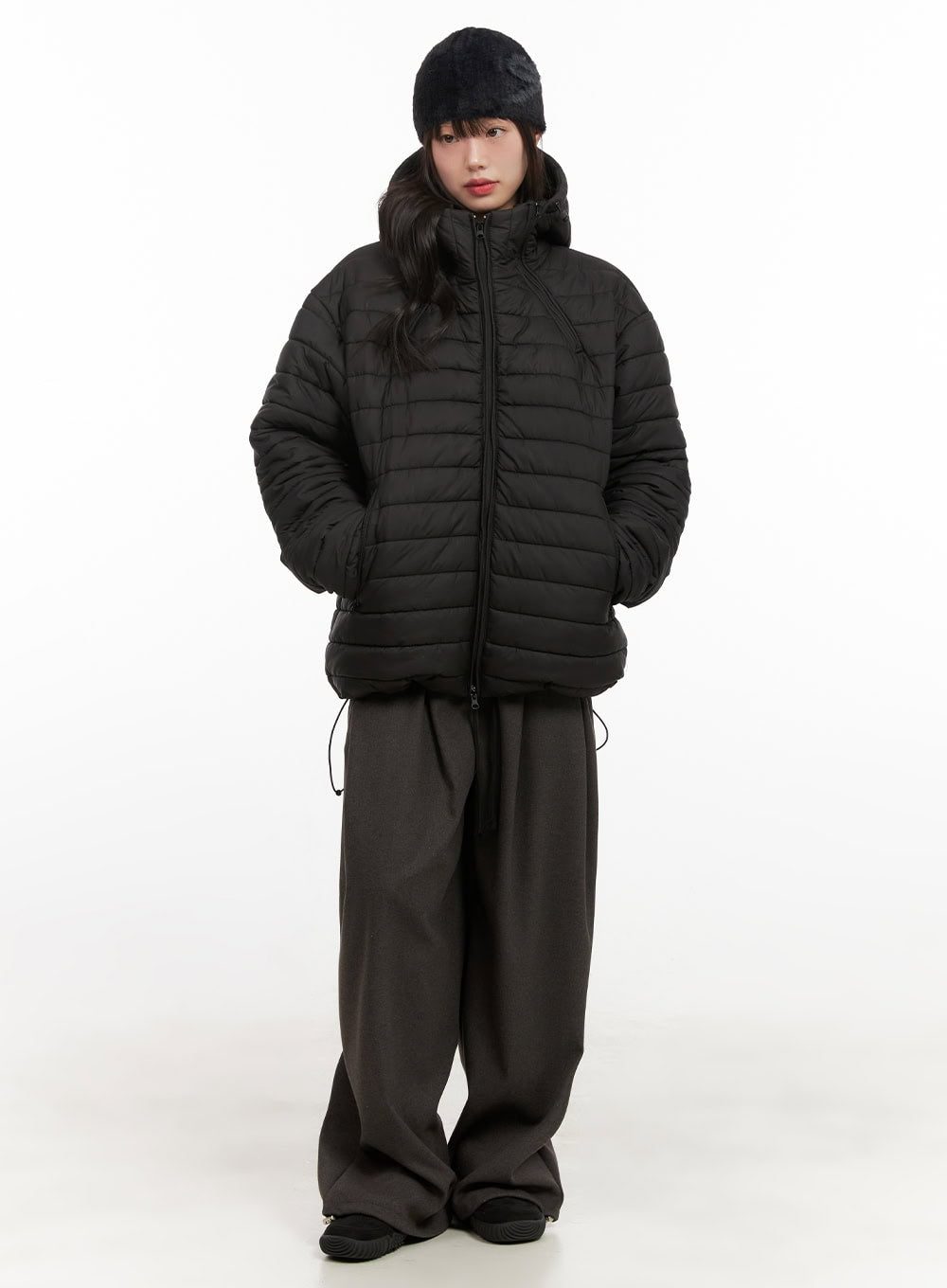 Oversized Hooded Puffer Jacket CJ501