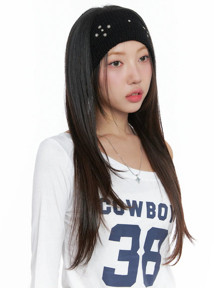 Studded Knit Headband CS503