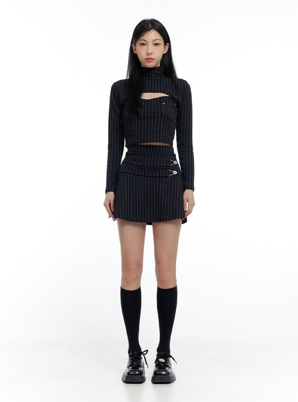 striped-buckle-mini-skirt-co426