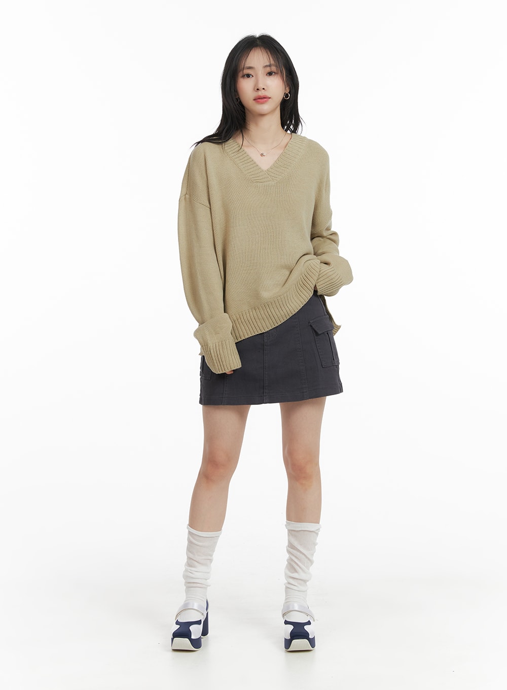solid-cargo-mini-skirt-om408