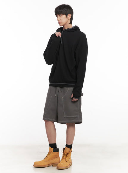 mens-half-zip-waffle-knit-hoodie-im519