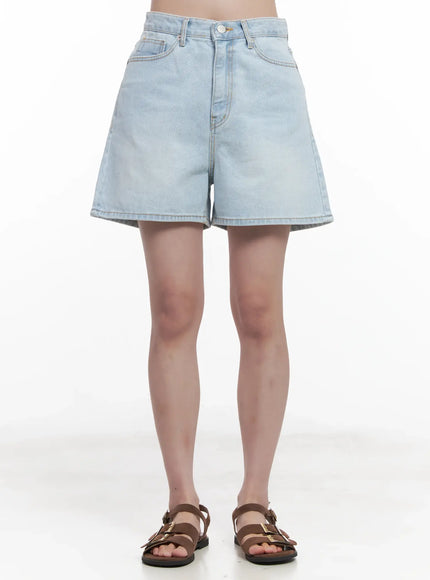 light-wash-wide-fit-jorts-cu523 / Light blue