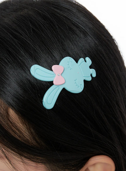bunny-hairpin-co503 / Light blue