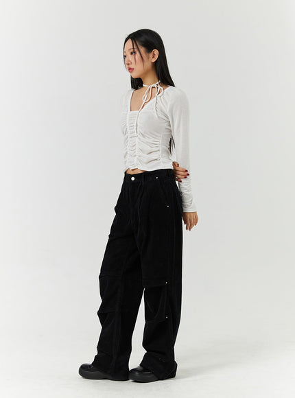 corduroy-middle-waist-pocket-straight-leg-trousers-cd322