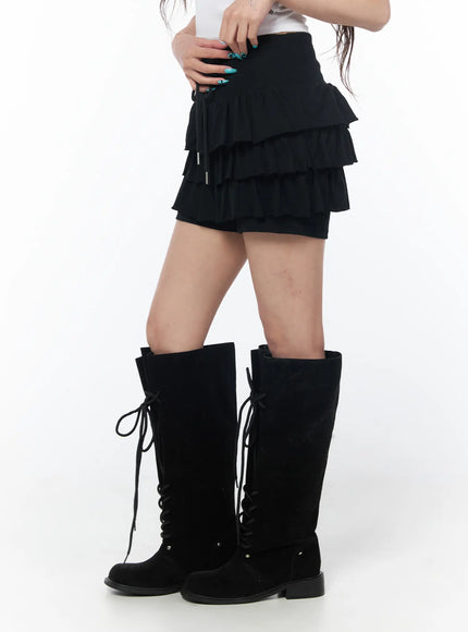 tiered-ruffle-mini-skort-cy529