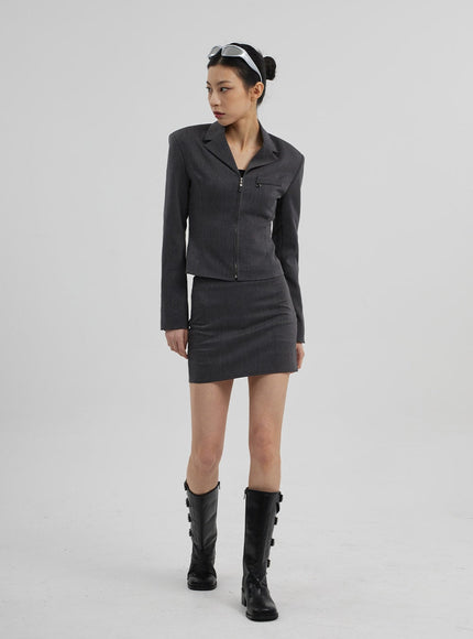 Waist Strap Mini Skirt CF309