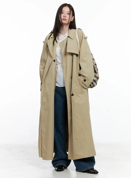 Checkered Cotton Drawstring Backpack CO521