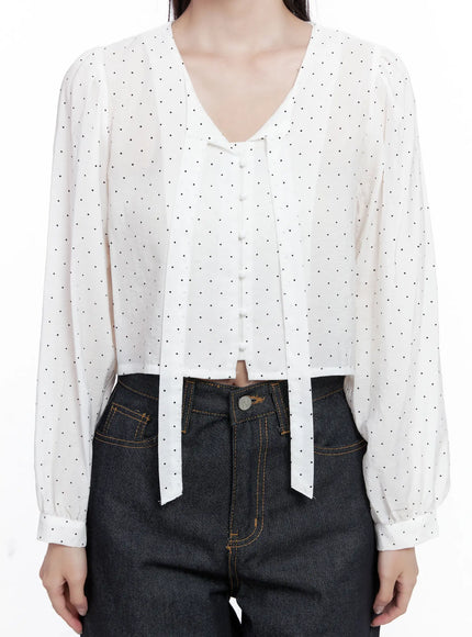 polka-dot-long-sleeve-blouse-cs519