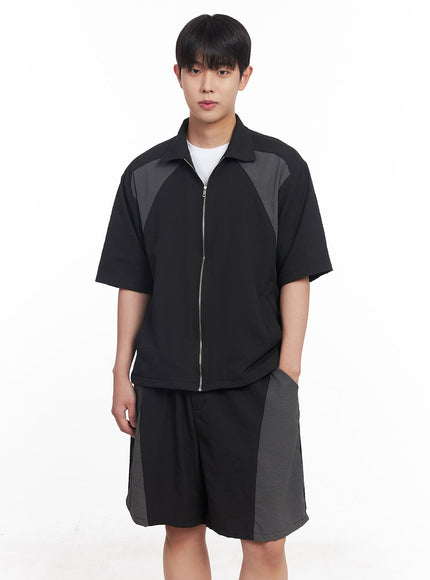 mens-zip-up-collared-half-sleeve-shirt-iy520