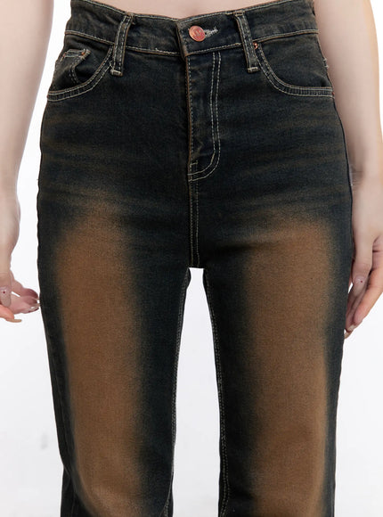 Dalia Vintage Washed Flare Jeans CO501