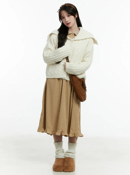 sailor-collar-cable-knit-cardigan-cd523