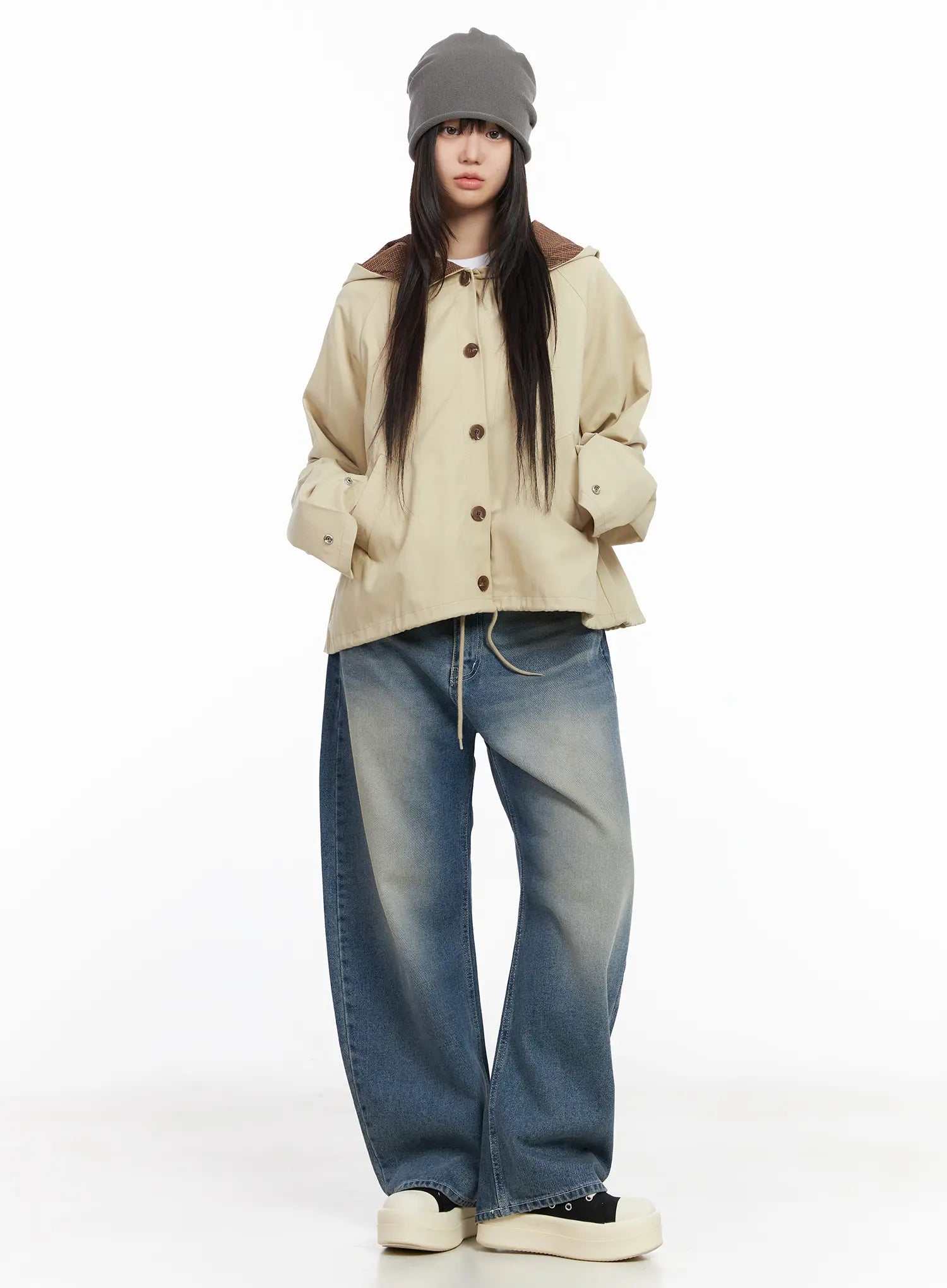 two-tone-short-trench-hooded-jacket-cm512