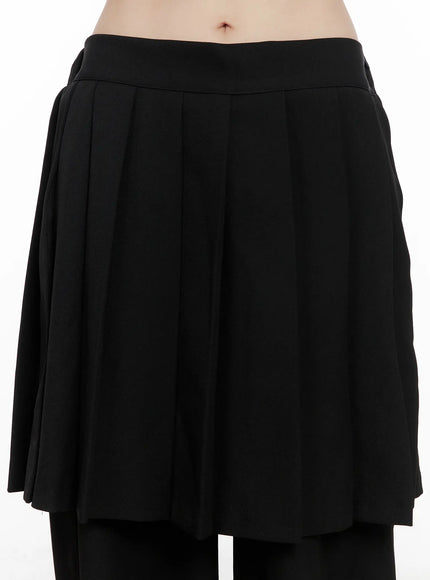 pleated-wrap-skirt-pants-cg515