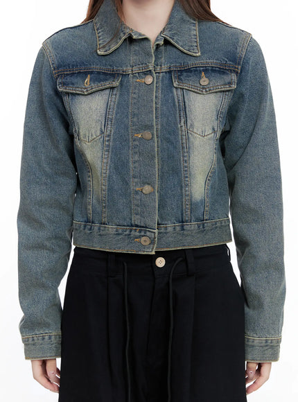 Vintage Retro Washed Denim Jacket CG529