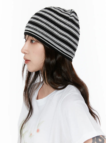 casual-striped-knit-beanie-cy514