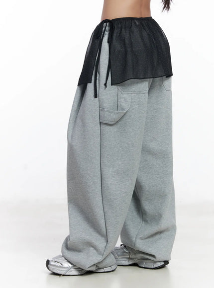 Sheer Polda Dot Mini Wrap Skirt CJ530