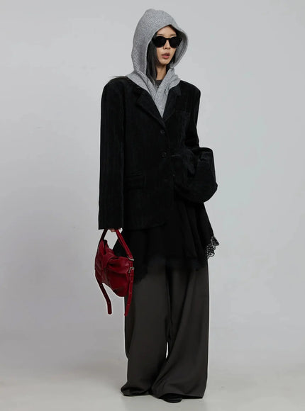 Classic Velvet Oversized Blazer IM520