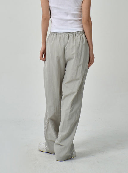 Pantalon de survêtement en nylon avec cordon de serrage IF315