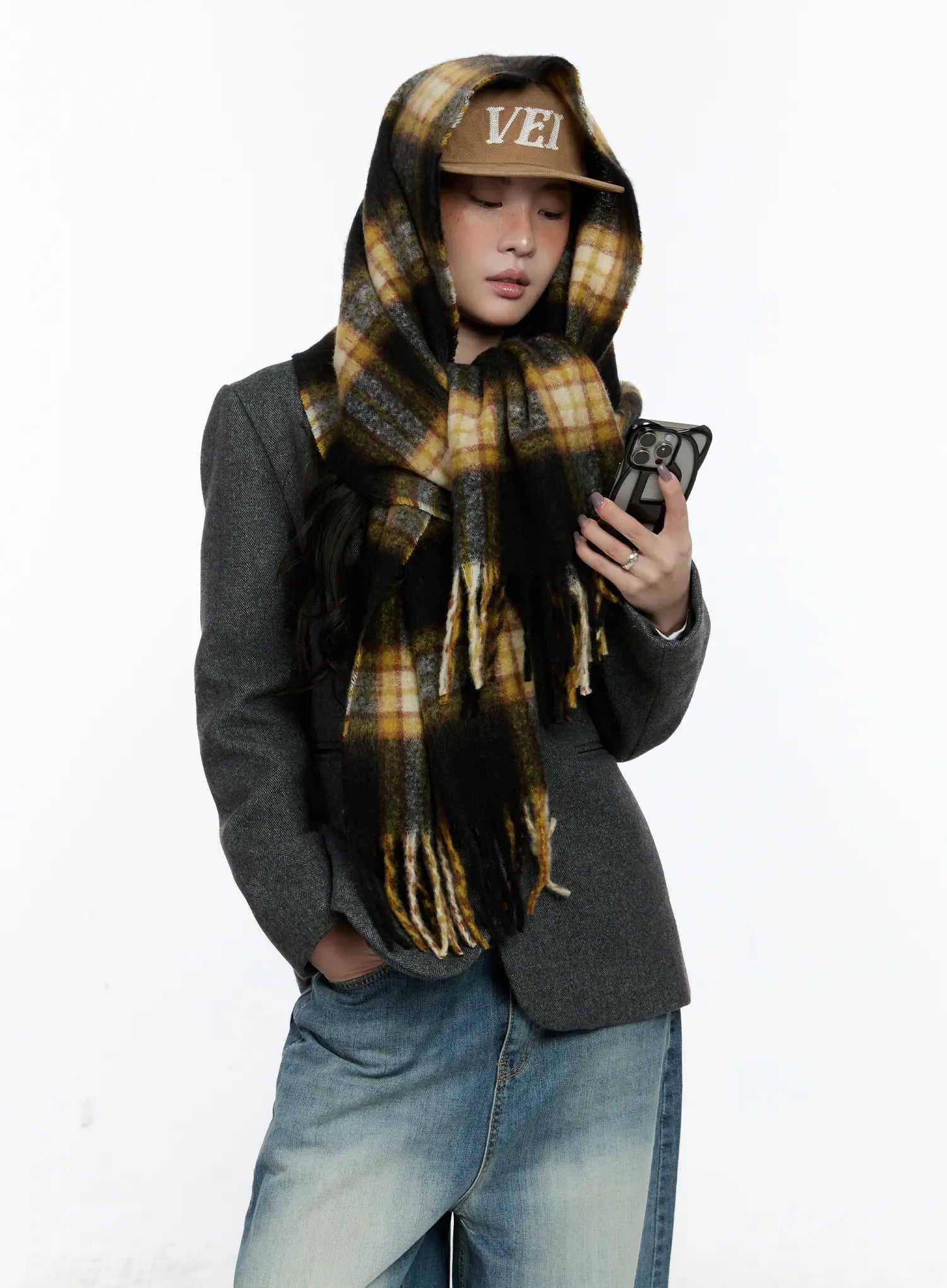 Winter Tartan Checkered Scarf IN510