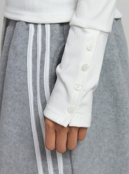 button-sleeve-ribbed-top-ij505