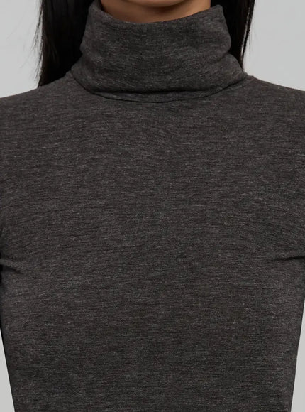 Long Sleeve Slim Turtleneck IJ509