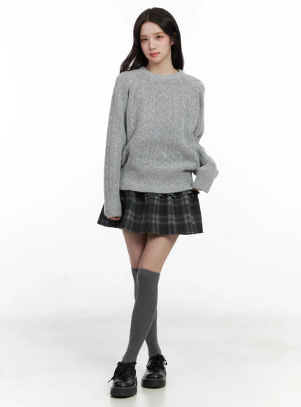 plaid-tiered-mini-skirt-cn527