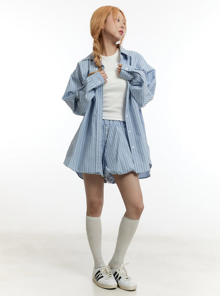 striped-buttoned-oversized-collared-shirt-cy505
