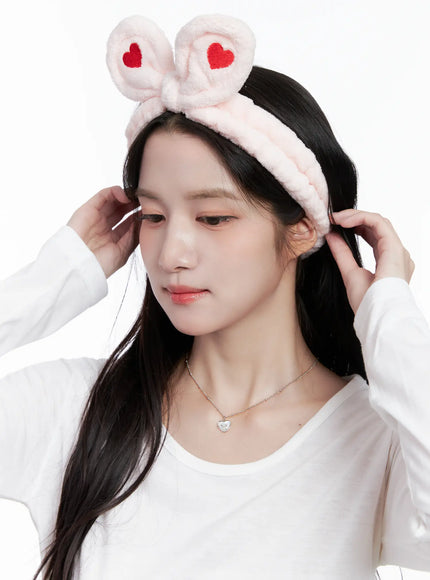 Heart Bunny Ear Headband CS523