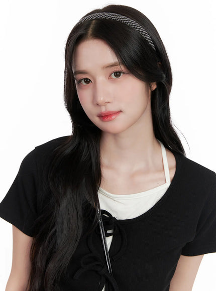 plaid-tweed-headband-cl516