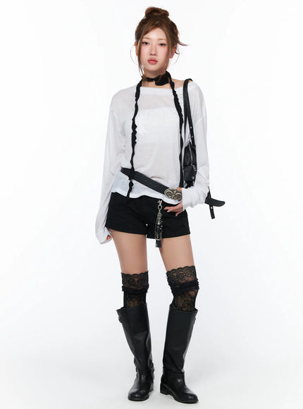 gothic-cross-detail-shorts-ca515