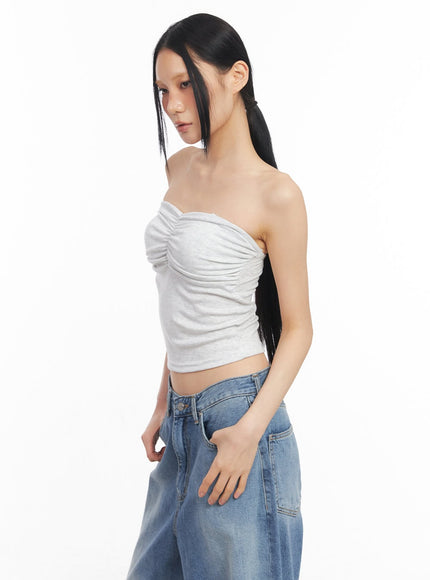 shirring-padded-tube-top-cy528