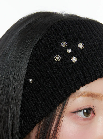 Studded Knit Headband CS503