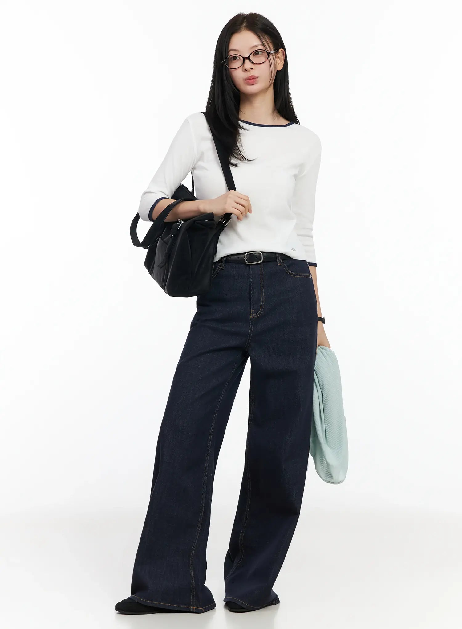 two-color-quarter-sleeve-top-im524