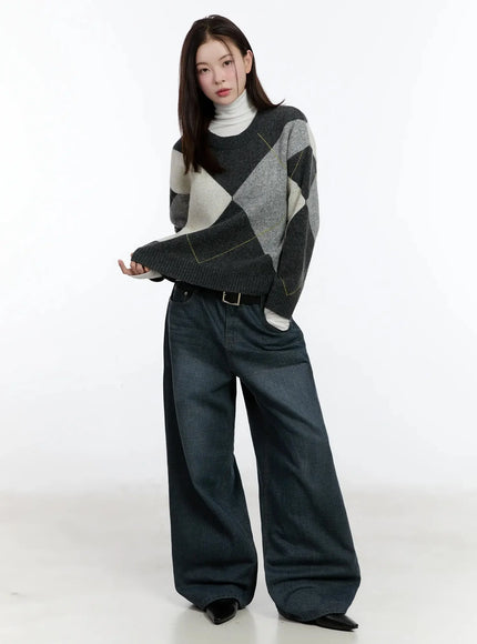 argyle-pattern-knit-sweater-id526