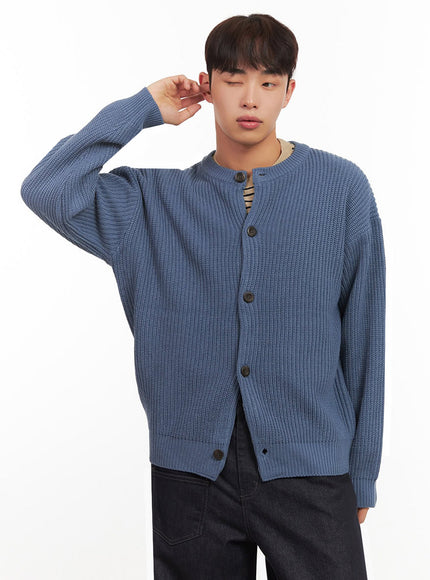 mens-ribbed-buttoned-round-neck-cardigan-if517