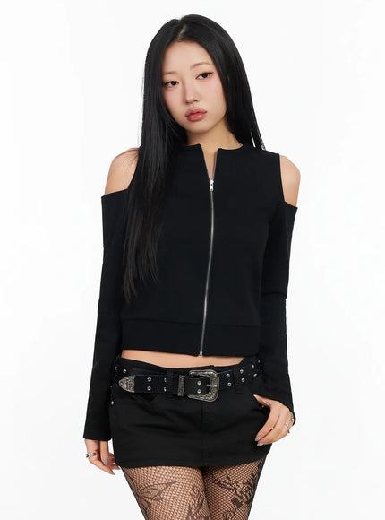 chic-shoulder-cut-out-zip-up-top-ia507